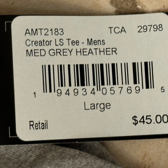 Fanatics Miami Hurricanes Adidas L/S Grey Tech Athletic Shirt Men's Large -NWT - Picture 6 of 10